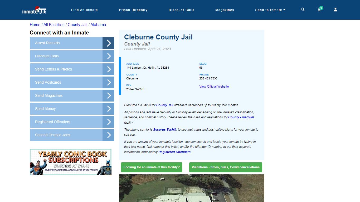 Cleburne County Jail - Inmate Locator - Heflin, AL